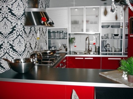 Decorarea peretilor cu tapet de bucătărie 25 imagine (perete) Decorarea pereților cu bucătărie tapet, 25 fotografii