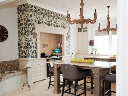 Decorarea pereților cu bucătărie tapet, 25 fotografie (gol) Decorarea pereților cu bucătărie tapet, 25 fotografii
