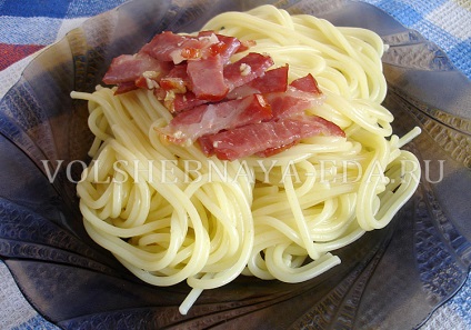 Paste carbonara, cu fotografii magice reteta (pasta) Paste carbonara, cu magie fotografii reteta