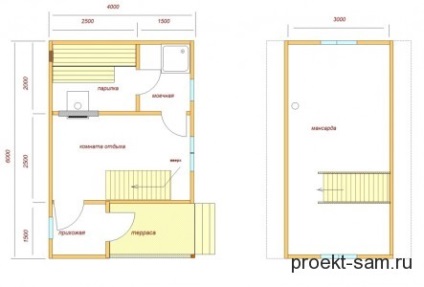 Planificarea și desene baie 4x4, 3x4, 4x6, 6x6, 3x5 (3x5 Rusă baie de sauna) Planificarea și desene baie 4x4, 3x4, 4x6, 6x6, 3x5
