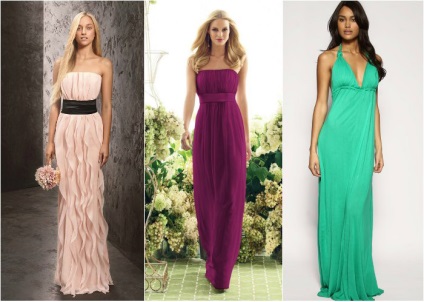 Rochie la podea pentru domnisoarele de onoare - cum de a alege un costum elegant, fotografii și video (o prietena) Rochie la podea pentru domnisoarele de onoare - cum de a alege un costum elegant, foto și video
