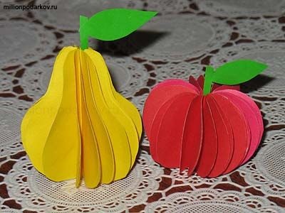 Artizanat din hârtie - fructe - cu instrucțiuni foto (hârtie) Artizanat din hârtie - fructe - cu instrucțiuni foto