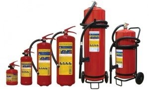 incendii cu praf (extinctoare) Extinctoare