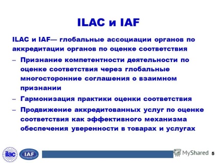 Prezentarea pe Organizația Internațională pentru Acreditarea Laboratoarelor (ILAC) International (Prezentare) Prezentarea pe Organizația Internațională pentru Acreditarea Laboratoarelor (ILAC) International