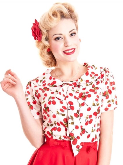 Hairstyle pin-up (PIN up) 105 Fotografii (coafuri) Hairstyle pin-up (PIN up) 105 fotografii
