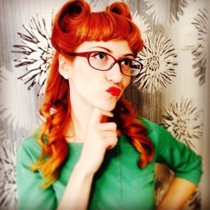 Hairstyle pin-up (PIN up) 105 Fotografii (coafuri) Hairstyle pin-up (PIN up) 105 fotografii