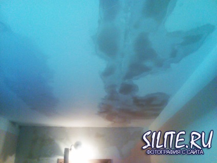 plafon de reparare după scurgerea (scurgere) Repararea plafon după scurgere