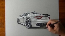 mașină 3d-tragere (sursa de lumină va) Desenați 3d-car