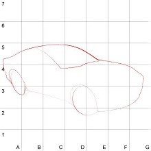 Desenați 3d-mașină (construit în perspectivă dreapta) Desenați 3d-car