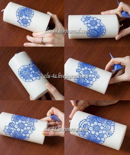 lumânări pictura - lumina soarelui (Mehendi stil de pictură) lumanari pictura - luminii solare