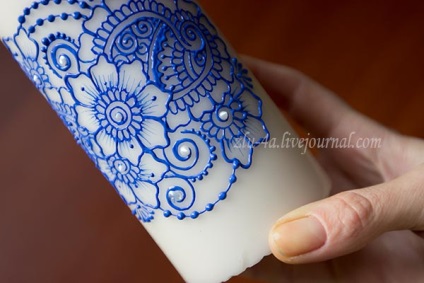lumânări pictura - lumina soarelui (Mehendi stil de pictură) lumanari pictura - luminii solare