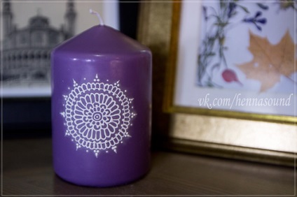 lumânări pictura - lumina soarelui (Mehendi stil de pictură) lumanari pictura - luminii solare
