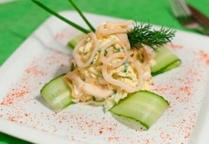 Salata Calamar cu ou - o colecție de rețete testate (salata reteta de calmar) Salata Calamar cu ou - o colecție de rețete testate