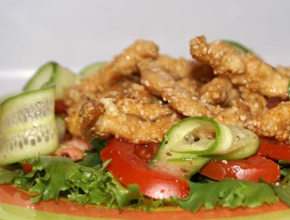 Salata de pui cu susan reteta cu pas cu pas fotografii (pui de susan salata reteta foto) Salata de pui cu susan reteta cu pas cu pas fotografii
