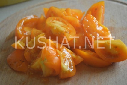 Salata murate ciuperci și roșii (marinate) Salata cu ciuperci marinate și roșii