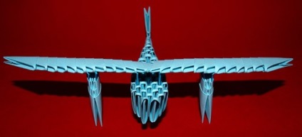 Origami avionul (cum să facă planul modulelor triunghiulare) avion origami