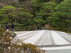 Pavilionul Argint Ginkakudzi de la Kyoto (Hall) Pavilion de argint la Kyoto Ginkakudzi