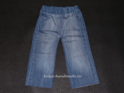 Coaserea jeans pentru copii cu mâinile (alterare) Coaserea jeans pentru copii cu mâinile