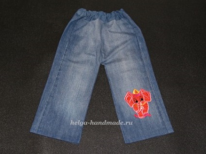 Cusut blugi copii cu mâinile (pantaloni) Coaserea jeans pentru copii cu mâinile