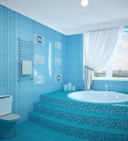 Albastru imagine baie de culoare de design interior (baie) Culori design interior albastru imagine baie