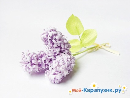 hârtie Lilac cu mâinile (lor) hârtie Lilac cu propriile sale mâini
