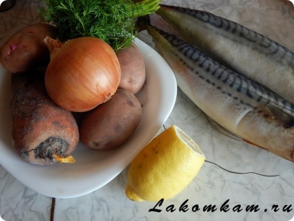 Macrou cu cartofi într-un manșon (preparate vegetale) Macrou cu cartofi în gaura