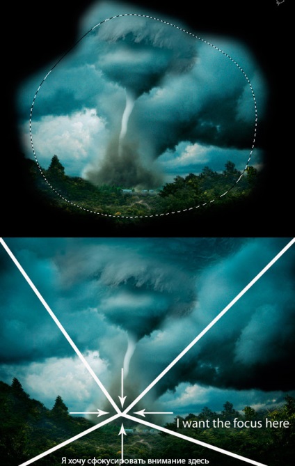 Crearea PHOTOMANIPULATIONS tornadă în Photoshop (clona instrument de timbru) Crearea de manipulare foto cu o tornadă în Photoshop