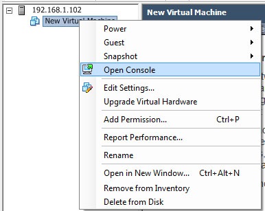 Crearea unei mașini virtuale pe ESXi folosind clientul vSphere