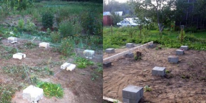 Construirea unei baze pentru o casa de gradina cu propriile sale mâini (casă) Construim un fundament pentru o casa de gradina cu mâinile lor