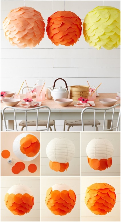 Lampa de hârtie cu mâinile (hârtie) Lampa de hârtie cu mâinile