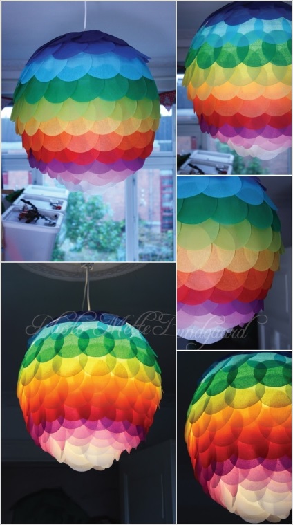 Lampa de hârtie cu mâinile (hârtie) Lampa de hârtie cu mâinile
