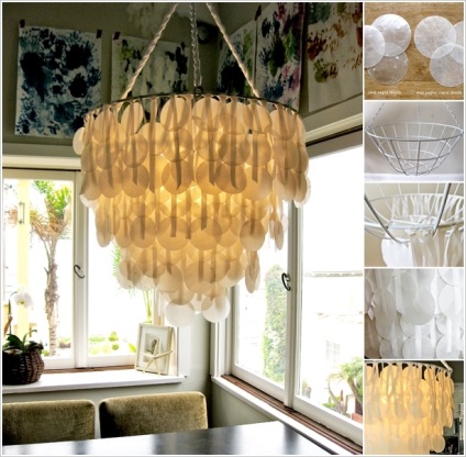 Lampa de hârtie cu mâinile (hârtie) Lampa de hârtie cu mâinile