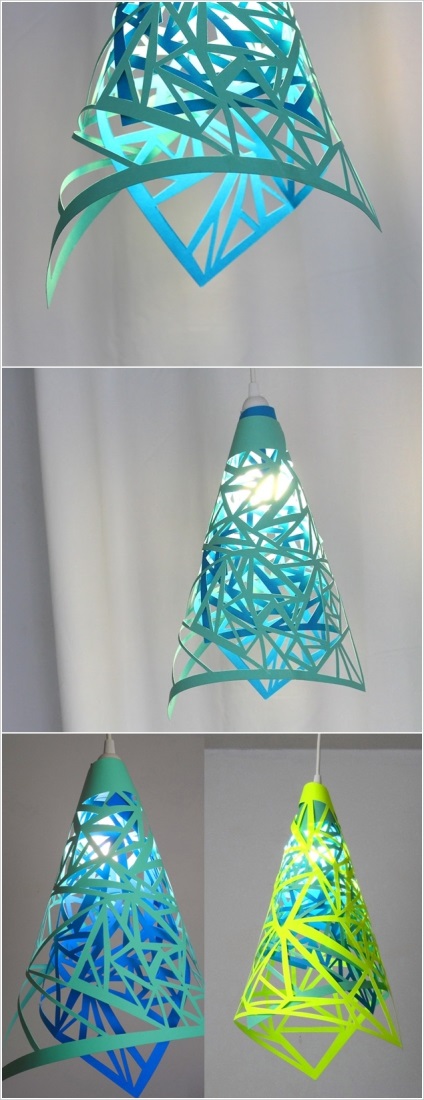 Lampa de hârtie cu mâinile (lor) Lampa de hârtie cu mâinile