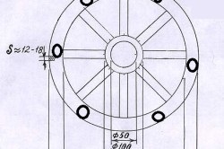 Lampa de colecție cu mâinile din lemn și metal (e) Lampa de colecție cu mâinile din lemn și metal