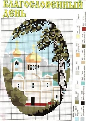 schema de cruciulițe pe tema Paștelui (Paste) schema de cruciulițe pe tema Paștelui