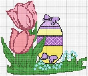 schema de cruciulițe pe tema Paști (hobby) schema de cruciulițe pe tema Paștelui