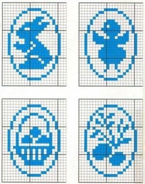 schema de cruciulițe pe tema Paști (hobby) schema de cruciulițe pe tema Paștelui