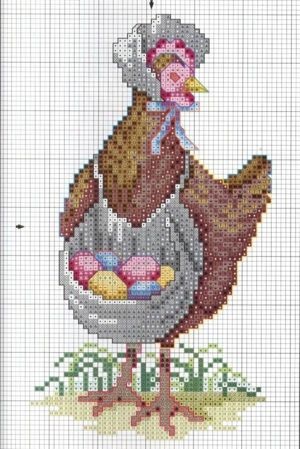 schema de cruciulițe pe tema Paștelui (Paste) schema de cruciulițe pe tema Paștelui