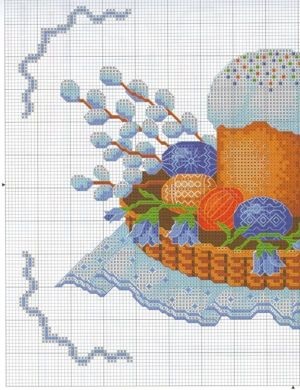 schema de cruciulițe pe tema Paști (broderie) schema de cruciulițe pe tema Paștelui