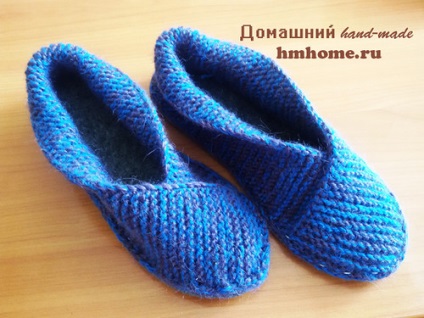 Papuci de casă tălpi de tricotat - acasă lucrate manual (unic) Papuci de casă tălpi de tricotat - hand-made acasă