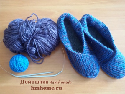 Papuci de casă tălpi de tricotat - acasă lucrate manual (unic) Papuci de casă tălpi de tricotat - hand-made acasă