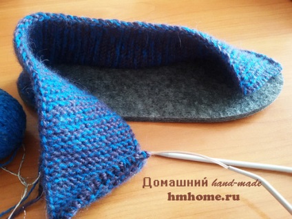 Papuci de casă tălpi de tricotat - acasă lucrate manual (unic) Papuci de casă tălpi de tricotat - hand-made acasă