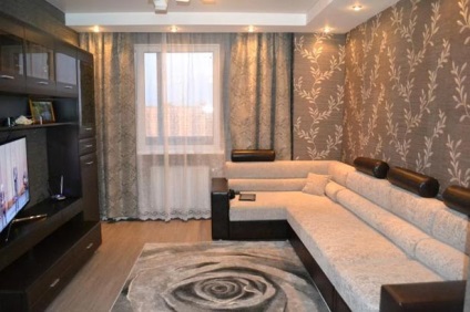 Sofa colțar în spațiile de interior oferă o cameră de zi mică și imaginea (mai ales) Sofa colțar în spațiile de cazare interioare într-o cameră mică și o fotografie camera de zi