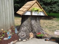 Decoreaza buturugi - face o casa pentru zane în țară cu propriile lor mâini (cioturi decora o casa pentru zane cu mâinile) Decoreaza buturugi - face o casa pentru zane în țară cu propriile mâini