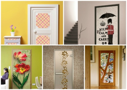 Decorul de pe ușă cu propriile sale mâini ideea originală (cu mâinile) Decorul de pe ușă cu idei mâinile sale originale