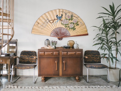 Ventilatorul de pe perete o hârtie mare chineză sau japoneză decorative ca atarna de Feng Shui (mare) Ventilatorul de pe perete o hârtie mare chineză sau japoneză decorative ca atarna de Feng Shui