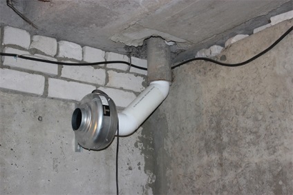 Ventilarea în pivniță în garaj (ventilație) Ventilarea în pivniță în garaj