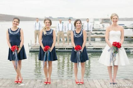 pret mireasa intr-un stil nautic (într-o răscumpărare temă nautice) răscumpărare miresei într-un stil marin