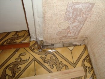 linoleum Umflarea (umflat) linoleum umflate