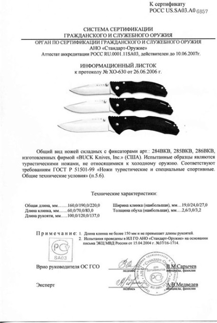 Arma rece - cuțitul nu ne sunt luate ca un astfel de certificat pe cuțit și de ce aveți nevoie de ea (CATA) Arma rece - cuțitul nu ne sunt luate ca un astfel de certificat pe cuțit și de ce ai nevoie de ea